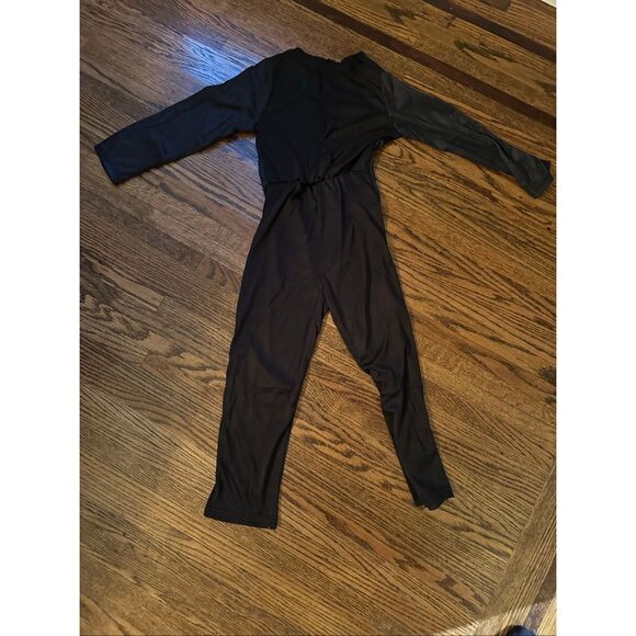 Colorful Skeleton Childs Costume Size large with Beanie Hat Halloween one piece - Picture 3 of 5